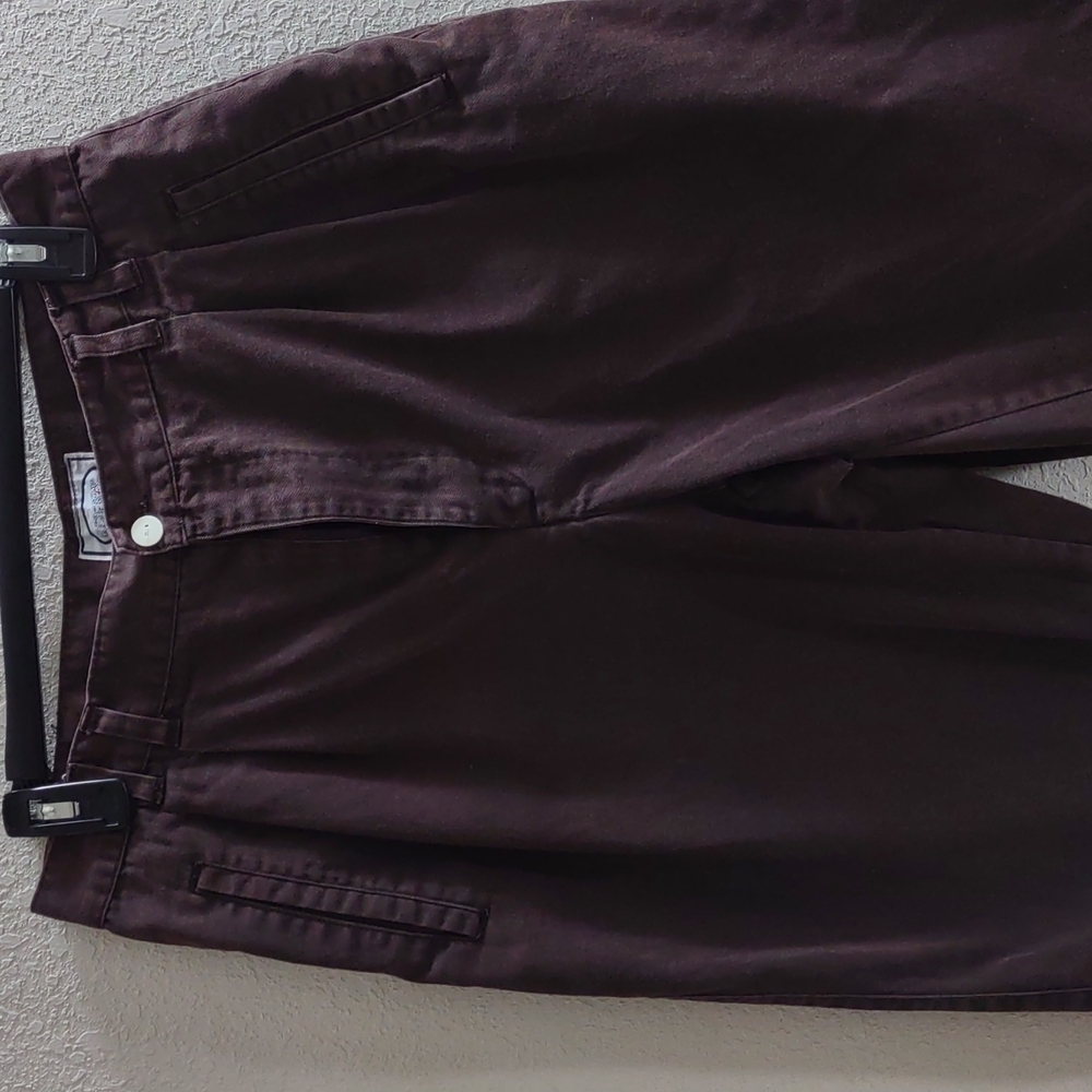 Brown pleated pants